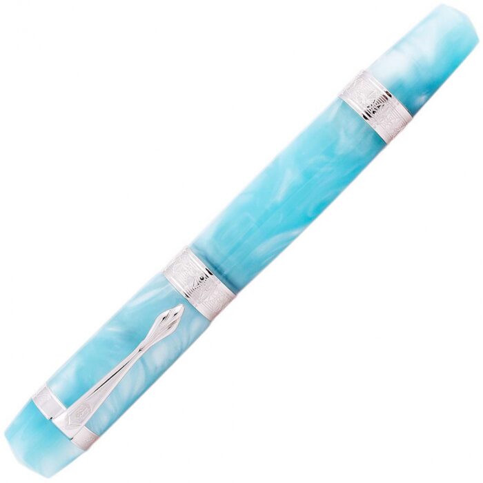 Ручка-роллер "Перла голубая с серебром (PERLA BLUE SILVER)"
