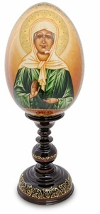 Яйцо-икона "Святая Матрона Московская"