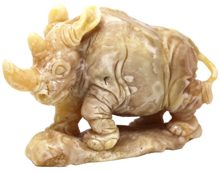 Статуэтка из янтаря "Носорог"