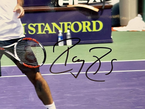 Фотография с автографом теннисиста Роджера Федерера