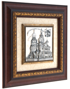 Картина "Санкт-Петербург. Храм Спаса на Крови" (серебро)