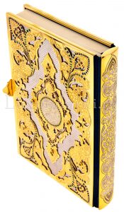 Подарочная книга в окладе "Коран" на арабском языке с камнями