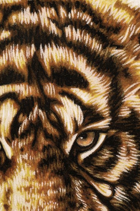 Картина из янтаря "Тигр на охоте"