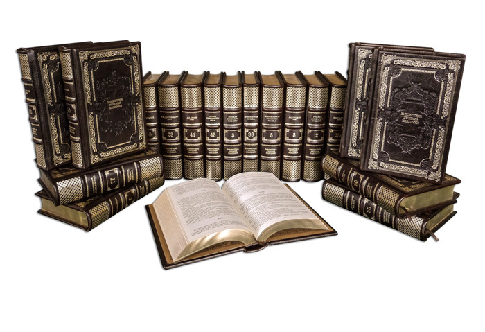 Подарочные книги "Библиотека русской классики" Perugia Brown (100 томов)