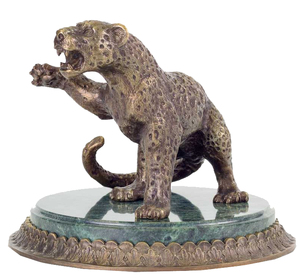 Скульптура из бронзы "Леопард" (малый)