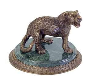 Скульптура из бронзы "Леопард" (малый)