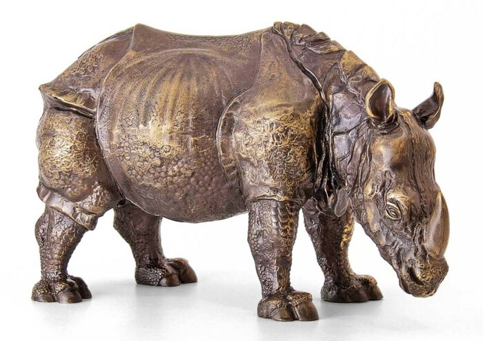 Скульптура «Носорог» (большой) из бронзы