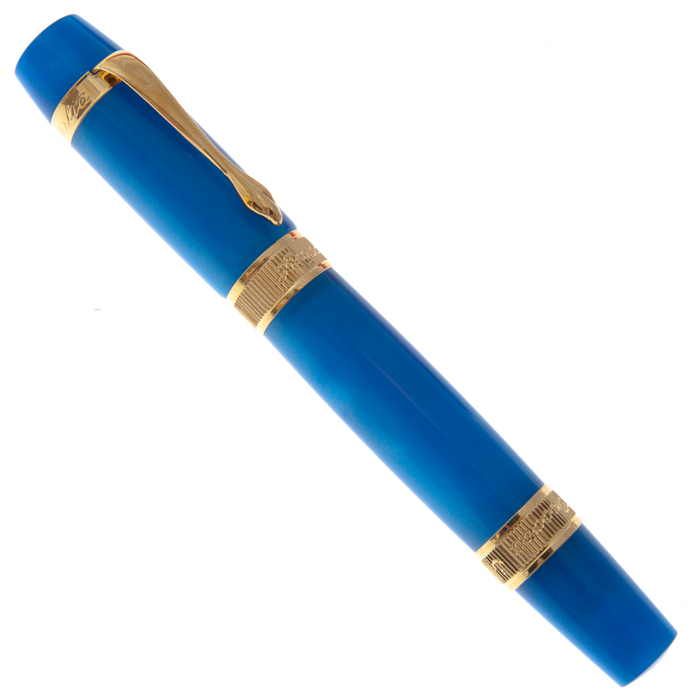 Ручка-роллер "Перла голубая с золотом (PERLA BLUE GOLD)"