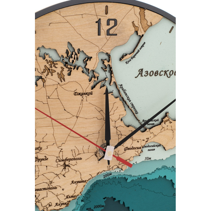 Часы из дерева "Крым"