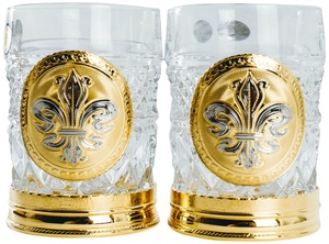 Набор питейный из 2 стаканов, хрусталь Богемия, Златоуст