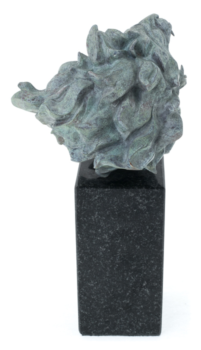 Авторская скульптура из бронзы "Львиный оскал"
