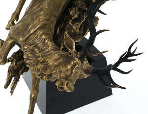 Авторская скульптура из бронзы "Погоня"