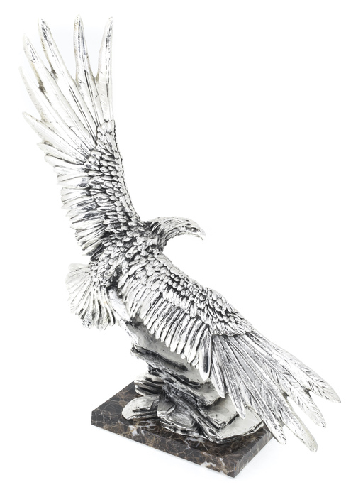 Скульптура "Серебряный орёл" посеребрение (Silver Eagle)
