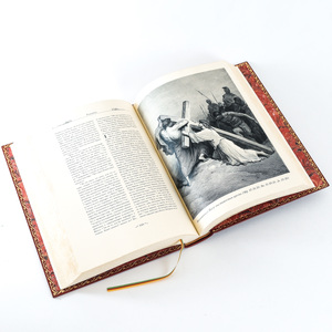 Книга в кожаном переплете "Библия", 3 тома (иллюстрации Доре)