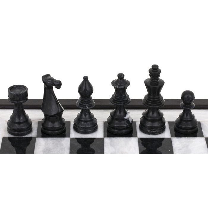 Шахматы из венге и мрамора "Европейские"
