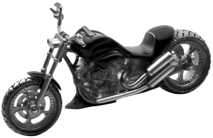 Набор коллекционных мотоциклов «Harley Davidson» из серебра
