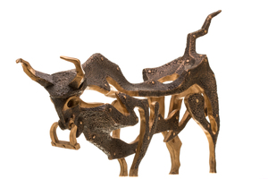 Авторская скульптура из бронзы "Бык"
