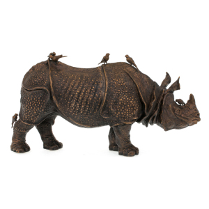 Авторская скульптура из бронзы "Носорог"