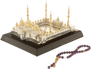 Сувенир мечеть "Абу-Даби" с серебрением и золочением