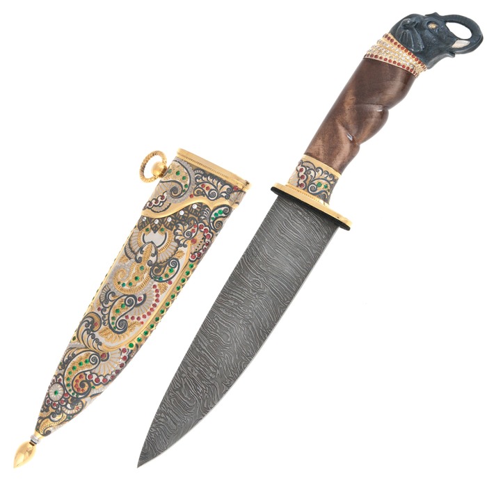 Нож украшенный "Слон" Златоуст