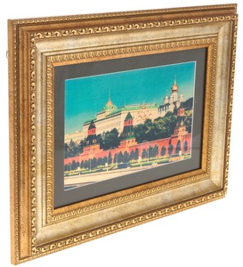 Картина на сусальном золоте "Кремлевская набережная"