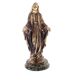 Статуэтка из бронзы "Дева Мария" (змеевик)