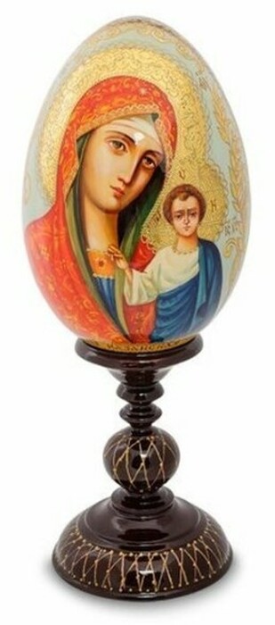 Яйцо-икона "Казанская Божья Матерь" (автор Борисова А.)