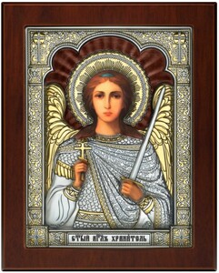 Икона ангела-хранителя прямоугольная