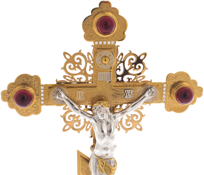Крест украшенный "Спаси и сохрани"