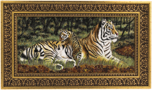 Картина из янтаря "Тигрица"