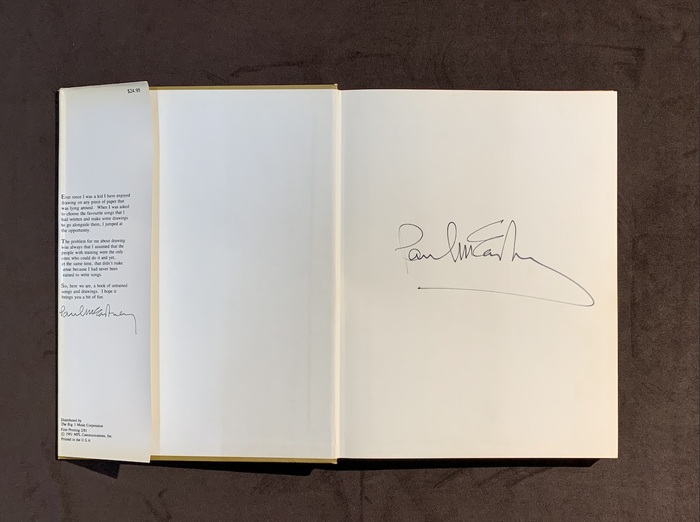 Книга «Composer / Artist» с автографом Пола Маккартни The Beatles