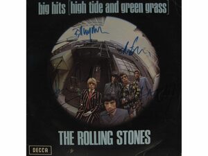 Пластинка с автографами Мик Джаггер, Кит Ричардс, Ронни Вуд и Билл Уаймен, The Rolling Stones