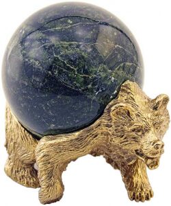 Скульптурная композиция из бронзы "Медведь"