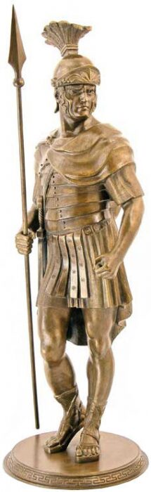 Скульптура бронзовая "Римский воин"