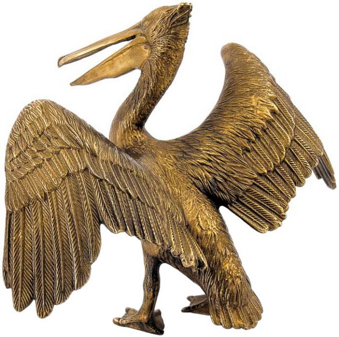 Скульптура бронзовая "Пеликан"