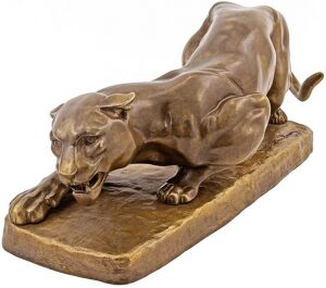 Скульптура бронзовая "Крадущаяся пантера"