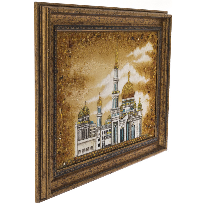 Панно из янтаря "Московская мечеть"