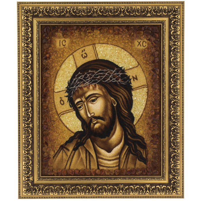 Картина из янтаря "Иисус"