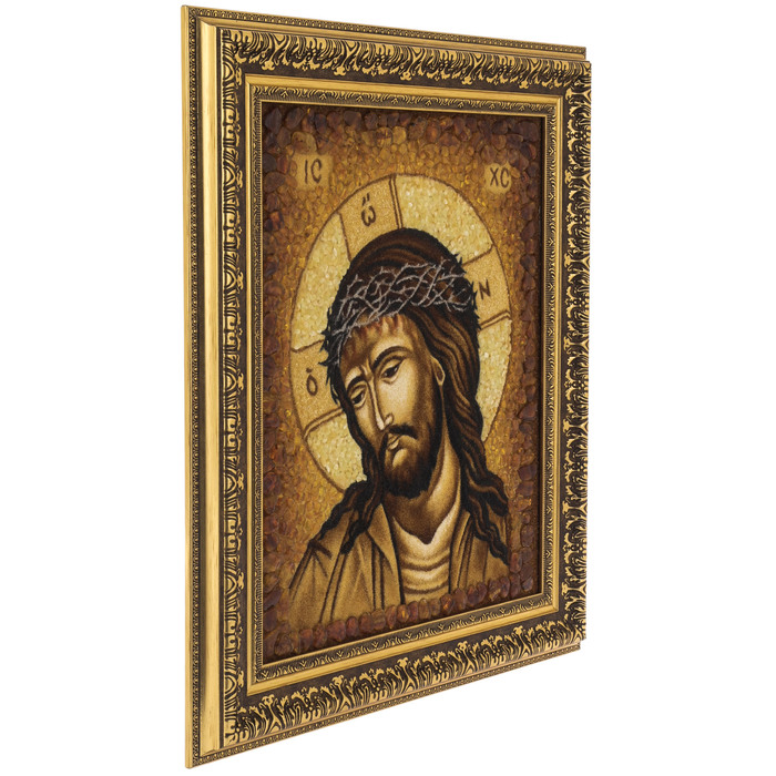 Картина из янтаря "Иисус"