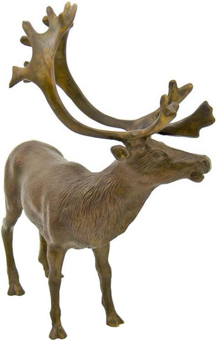 Скульптура бронзовая "Северный олень"