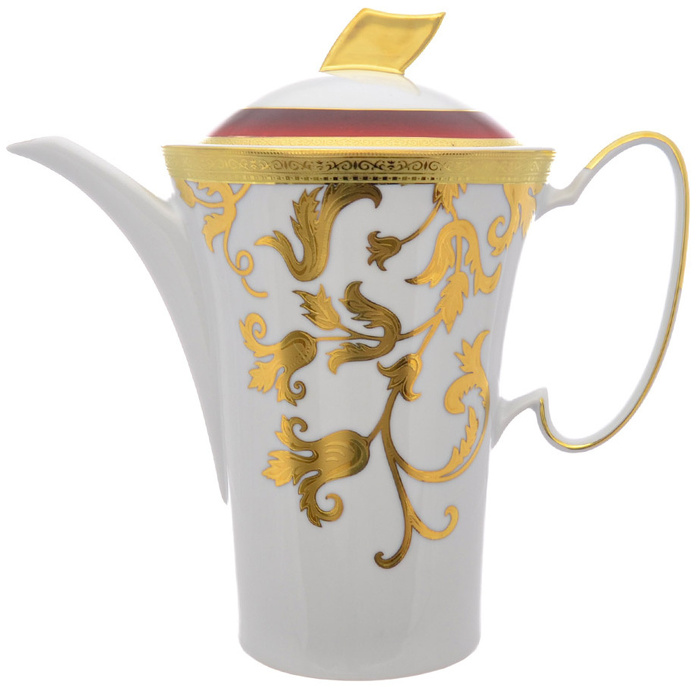 Чайный сервиз на 6 персон "Tosca Bordeaux Gold" 17 предметов