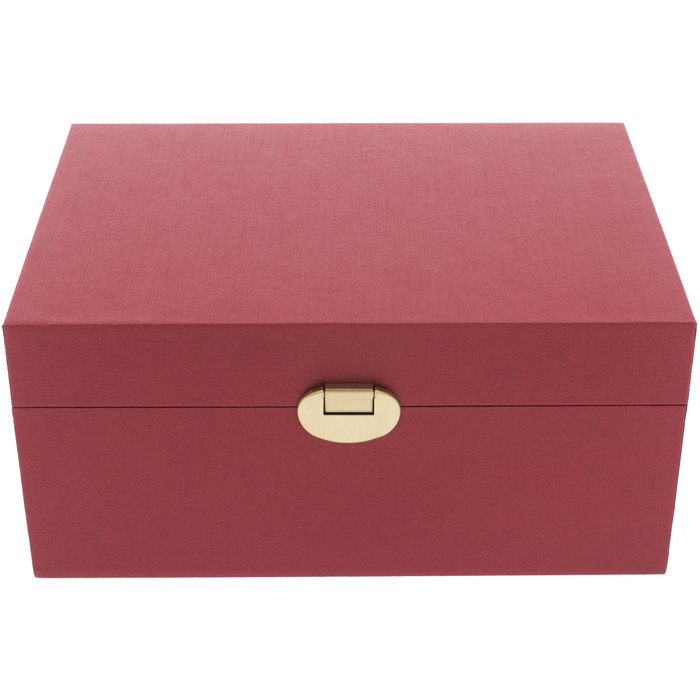 Коробка подарочная с фурнитурой 22х16х10см красная