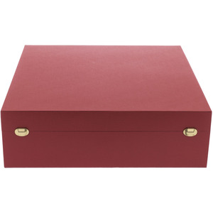 Коробка подарочная с фурнитурой 50х50х15см красная