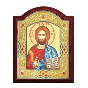 Икона с навершием "Христос Вседержитель"