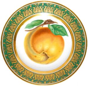 Декоративная тарелка "Европейская" с рисунком "Балтиморское яблоко"