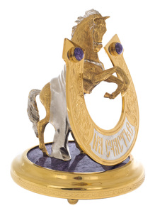 Статуэтка конь с подковой "На удачу" Златоуст