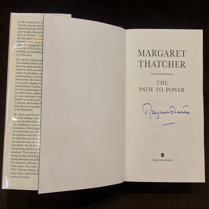 Фото с автографом политического деятеля Маргарет Тэтчер