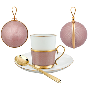 Подарочный кофейный набор с шарами, розовый