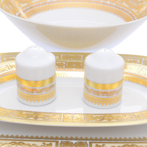 Столовый сервиз без супника Falkenporzellan Diadem White Creme Gold на 6 персон 25  предметов