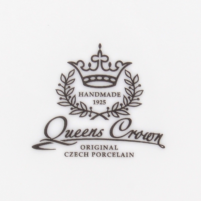 Конфетница на ножке квадратное Queen's Crown Золотая роза